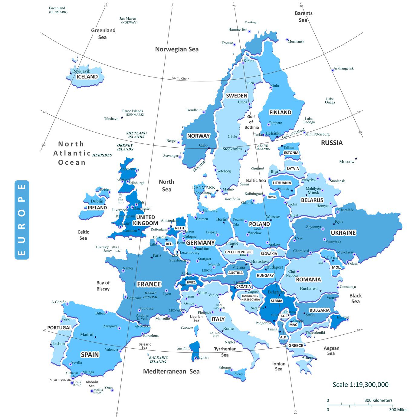 Fond de carte de l'europe en 1939 cadillac