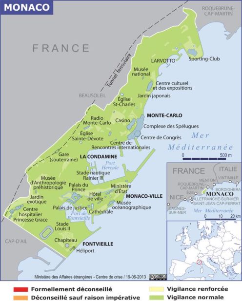 Carte de Monaco