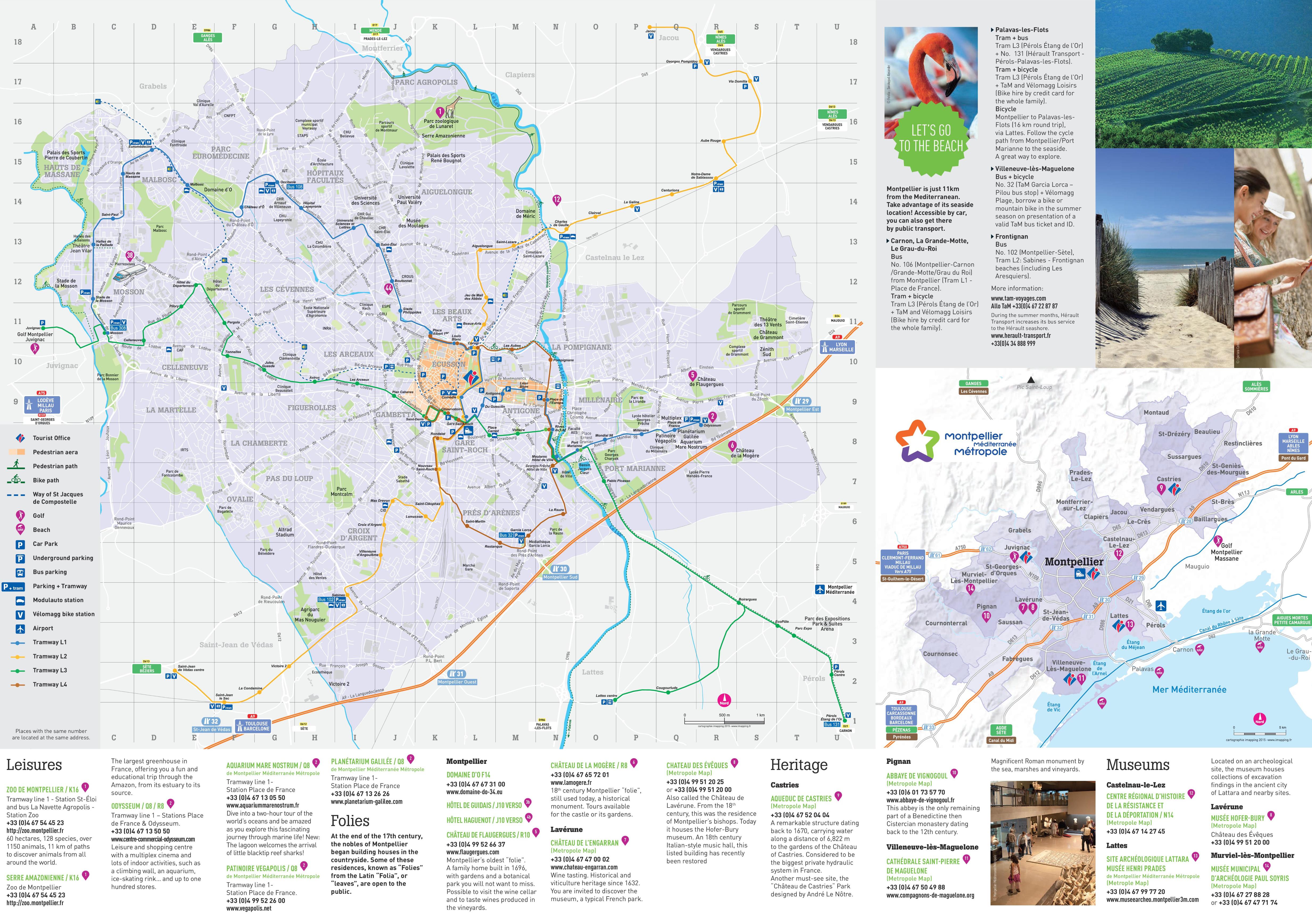 Carte de Montpellier Carte de Montpellier