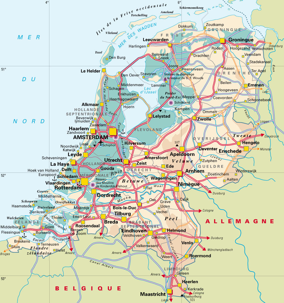 hollande-carte-touristique