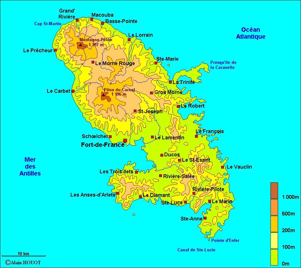 carte de martinique - Image