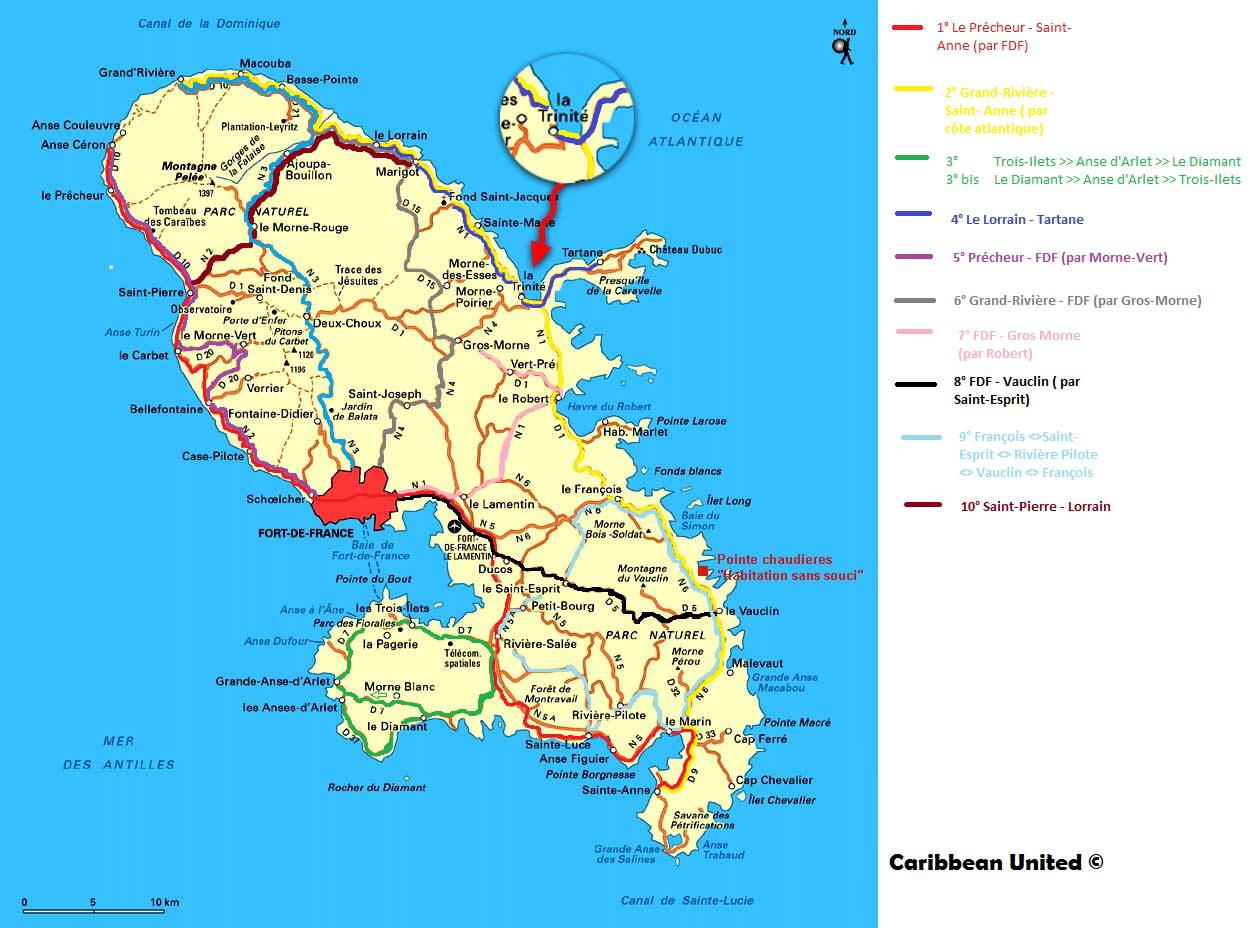 carte martinique - Image