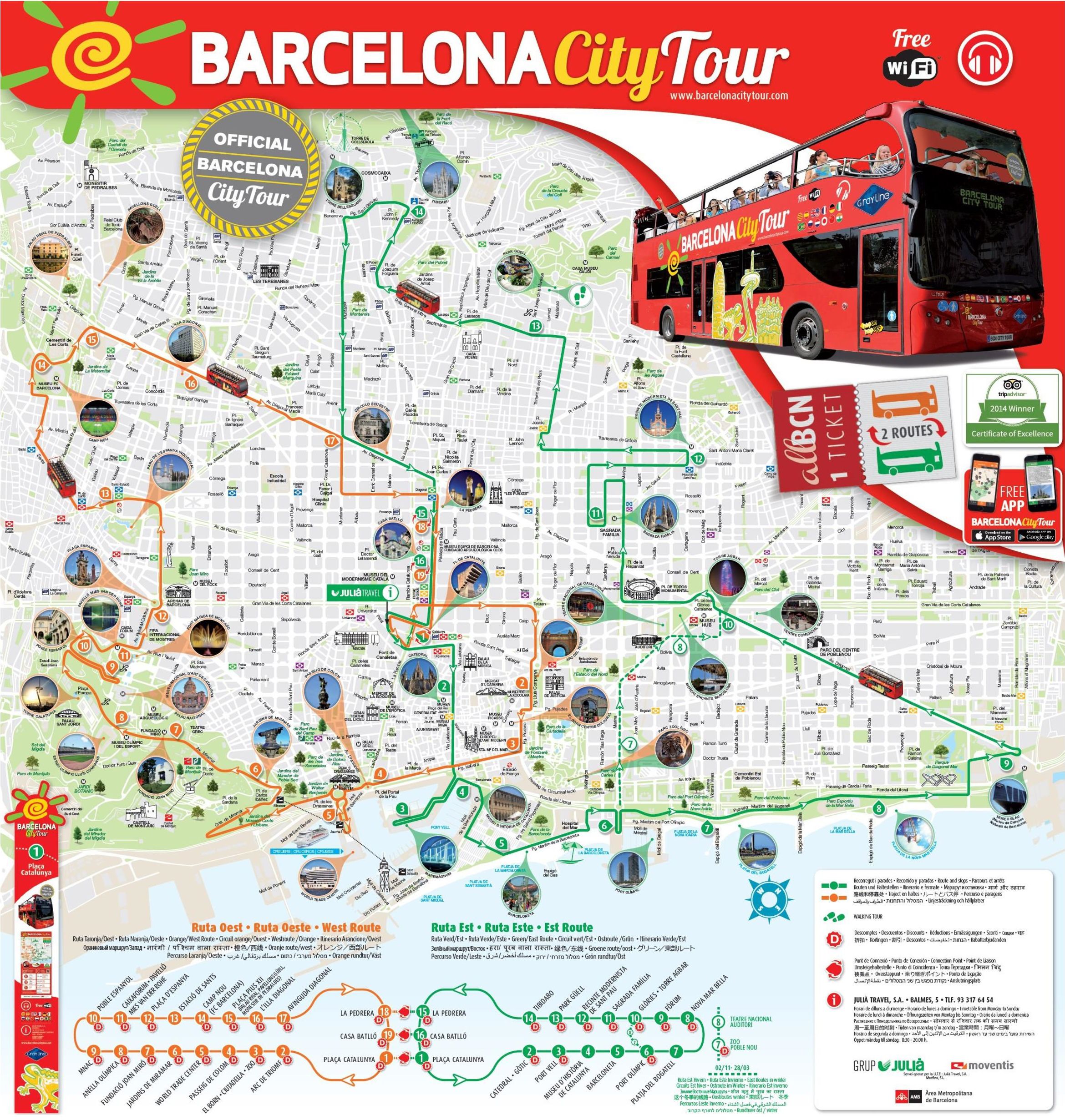 Carte de Barcelone - Cartes & plans de Barcelone