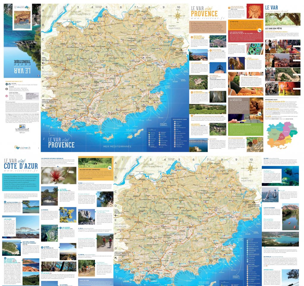 Carte des sites touristiques du Var Carte des sites touristiques du Var