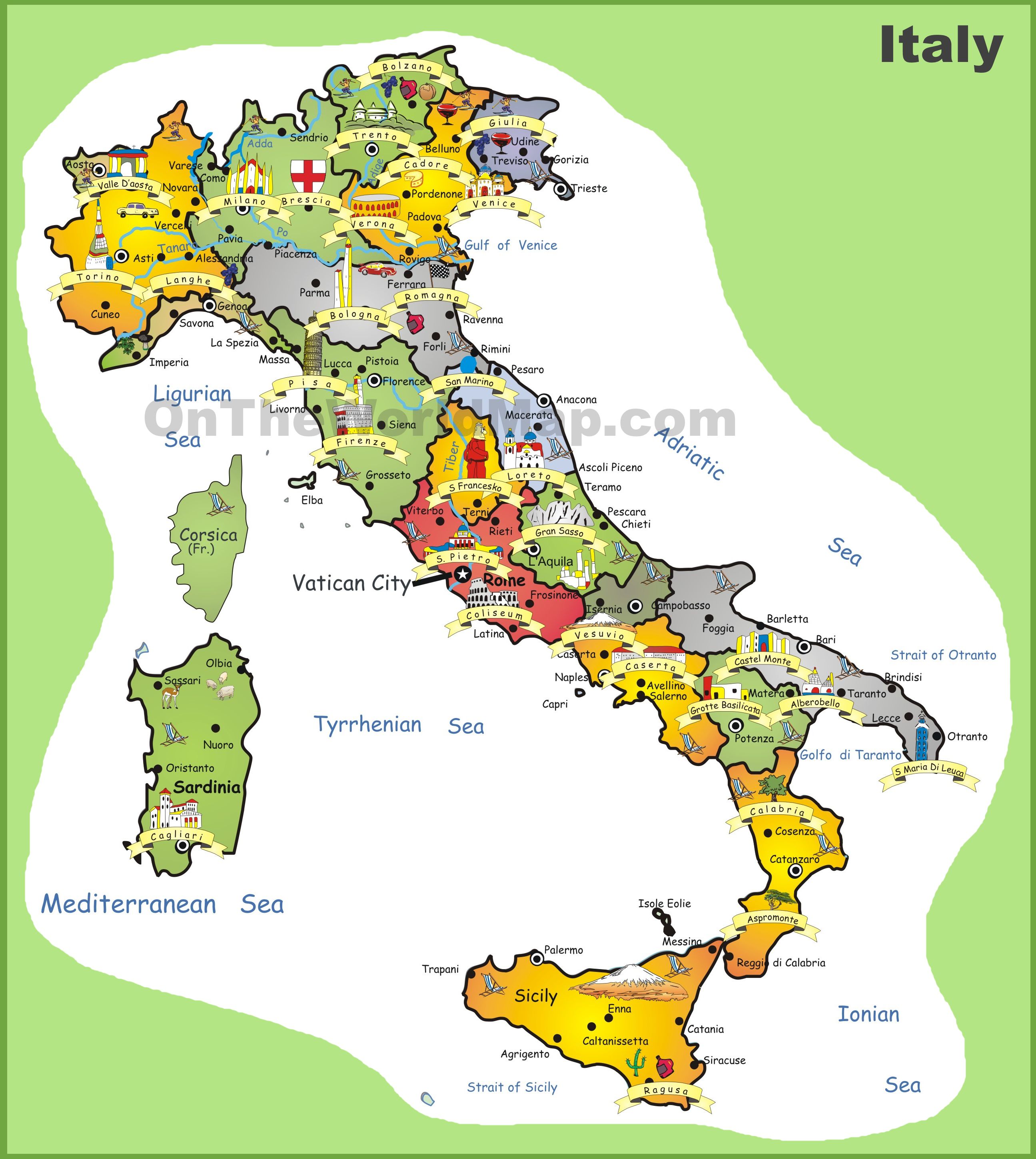 carte-italie-touristique