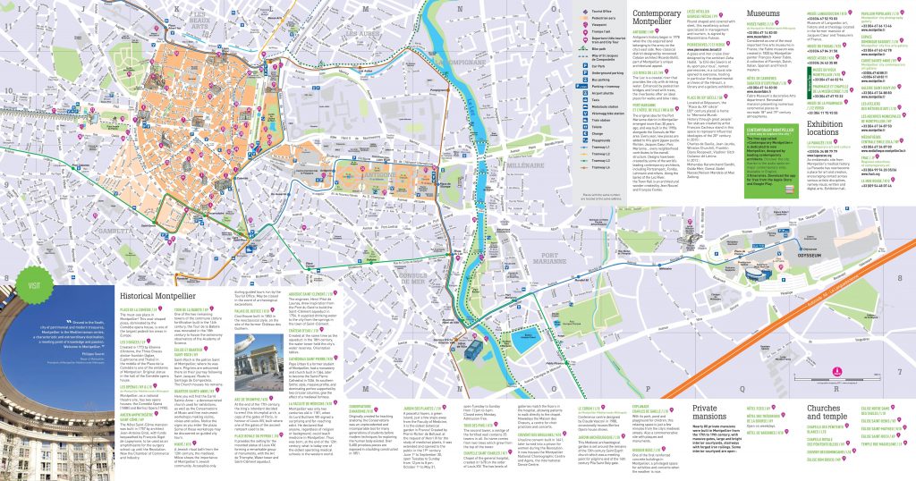 Carte touristique de Montpellier Carte touristique de Montpellier