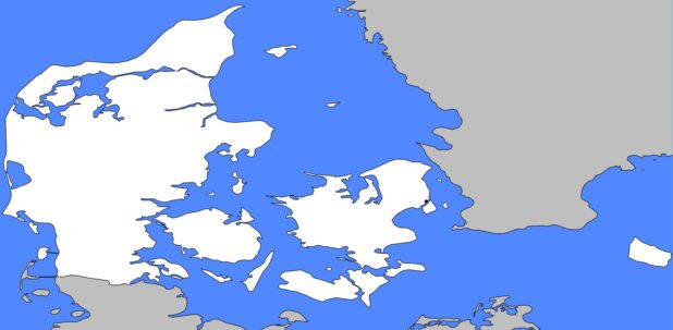 Carte vierge du Danemark