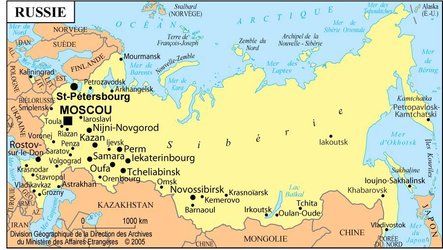 Russie carte