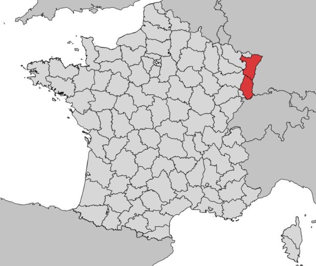 Où se trouve l'Alsace en France ?