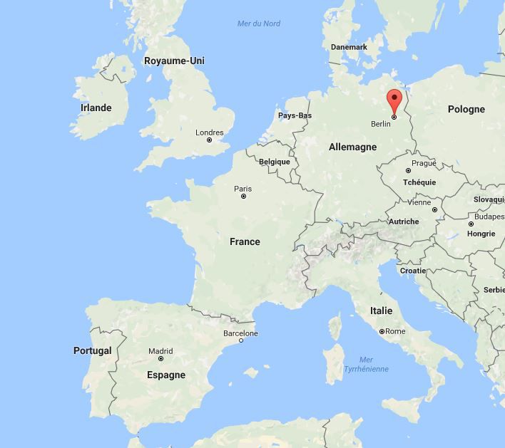 Où se trouve Berlin sur une carte ?