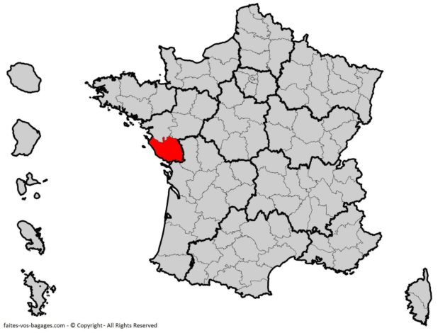 Où se trouve la Vendée sur une carte de la France