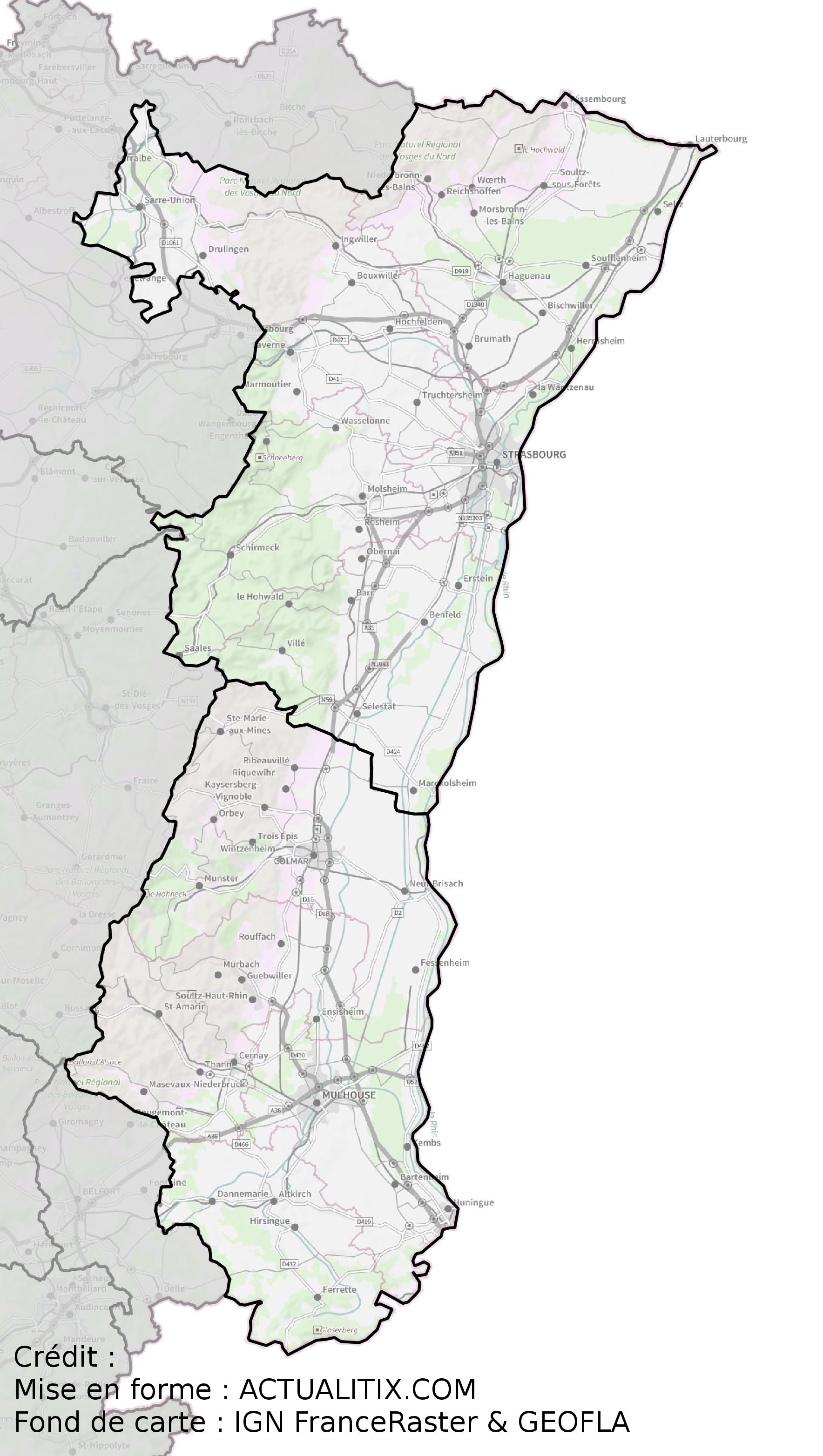 region alsace villes