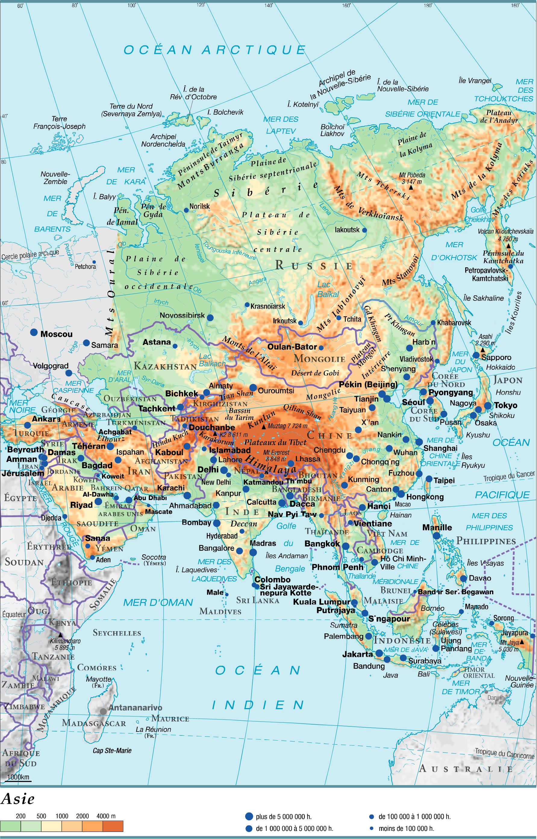 Asie carte