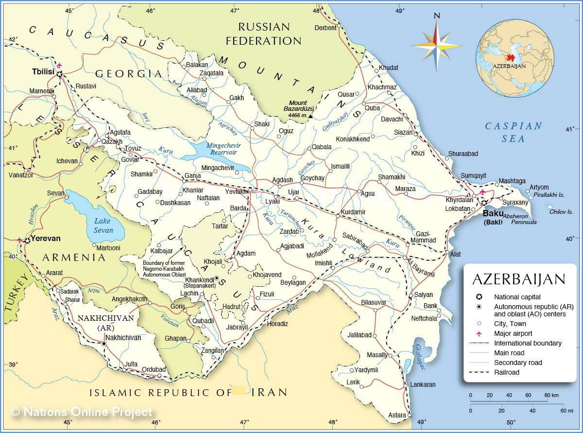 Azerbaidjan Carte 1 