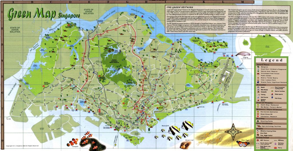 Carte administrative de Singapour Carte administrative de Singapour