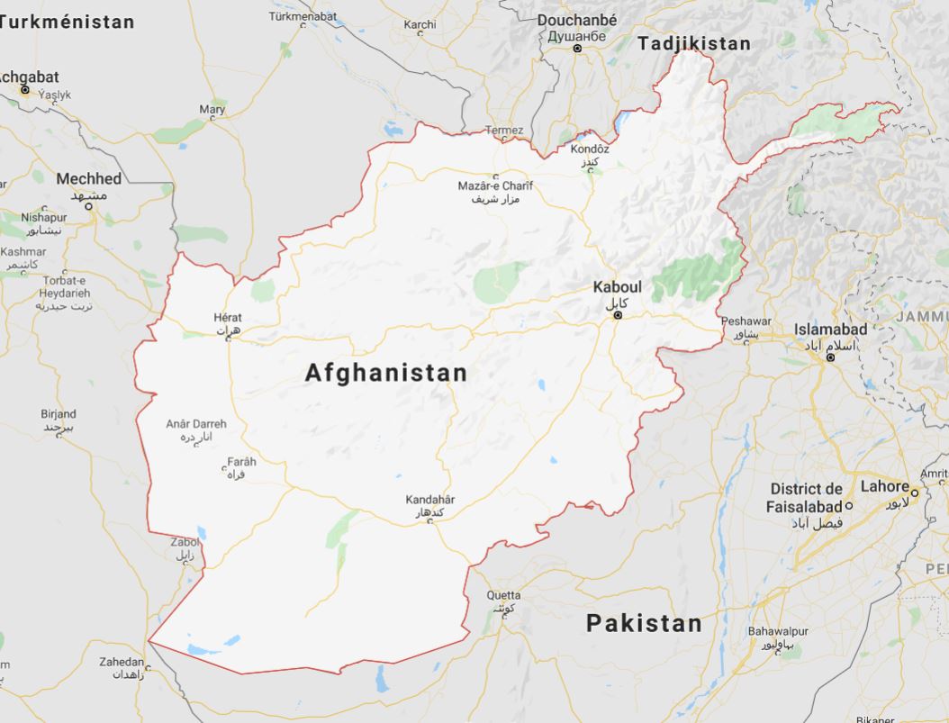carte afghanistan