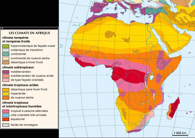 Carte de l'Afrique - Cartes sur le continent Africains ...