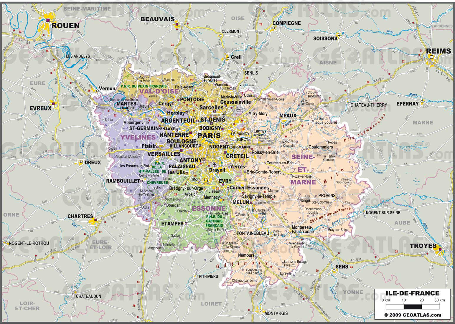 Plan Ile De France Carte Et Guide Famille