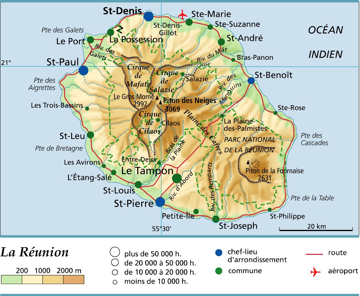 La R union Maps MICHELIN La R union Map SSMSR