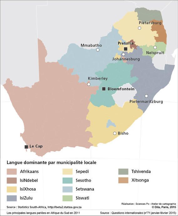 Carte de l'Afrique du Sud - Afrique du Sud carte sur le ...