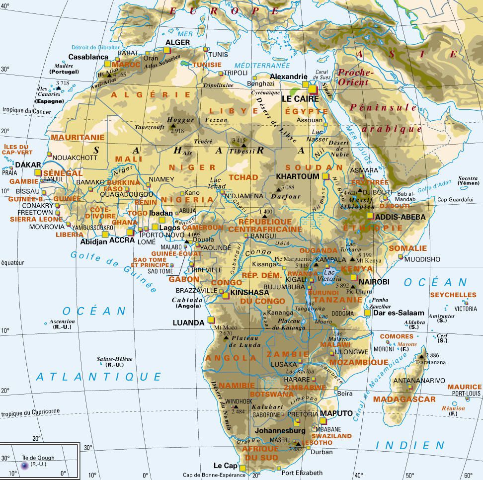 La Carte Afrique Carte De L Afrique Avec Villes CADL La Carte Afrique Carte De L Afrique Avec Villes CADL