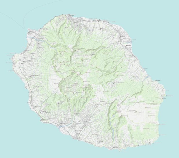 Carte de la Réunion