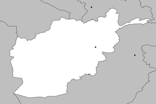 Carte vierge de l'Afghanistan