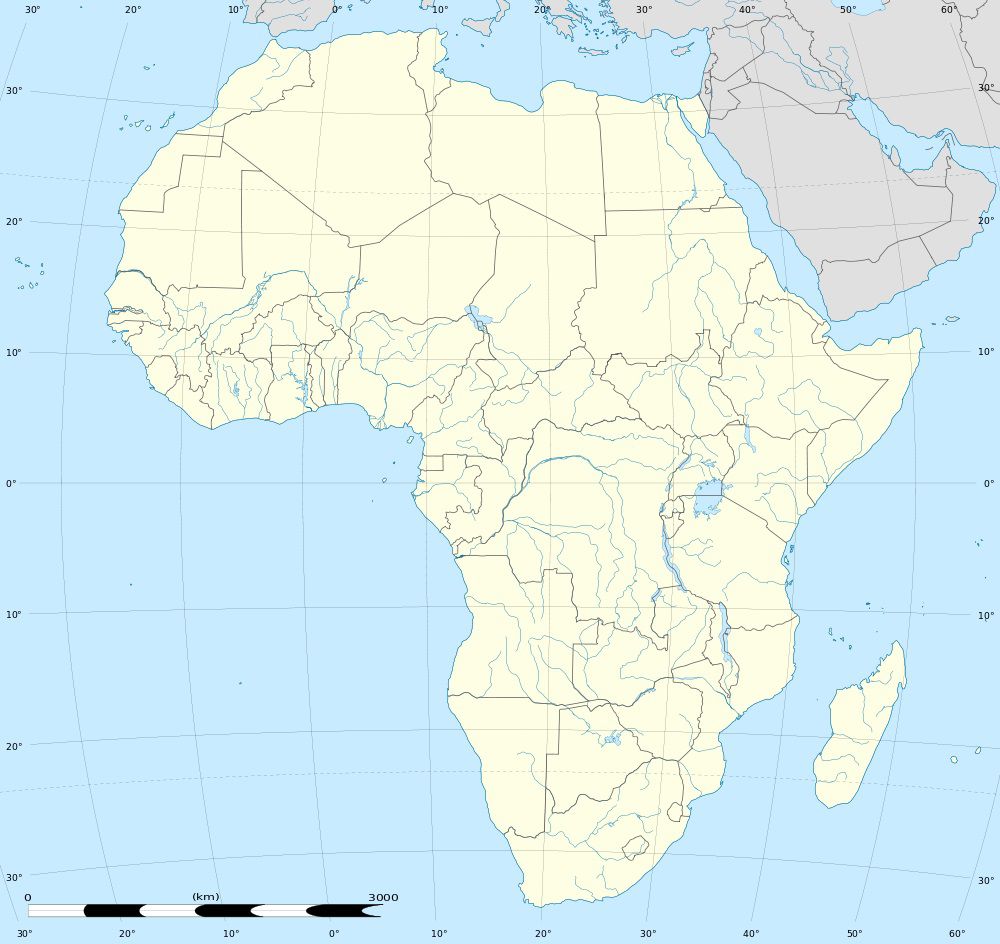 carte vierge afrique