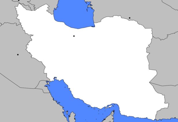 Carte vierge de l'Iran