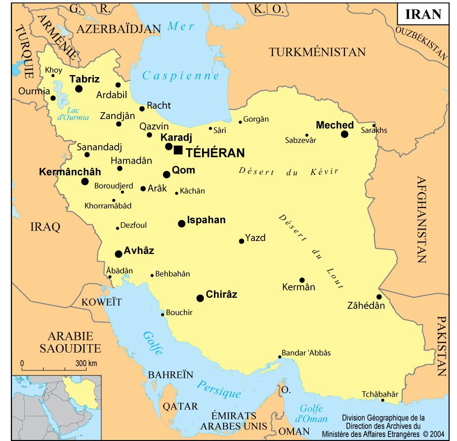 carte d iran