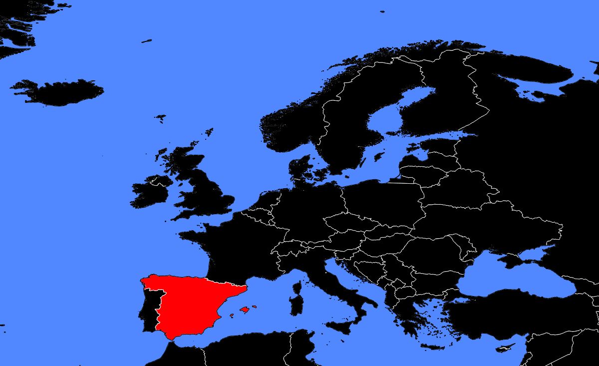 espagne carte europe