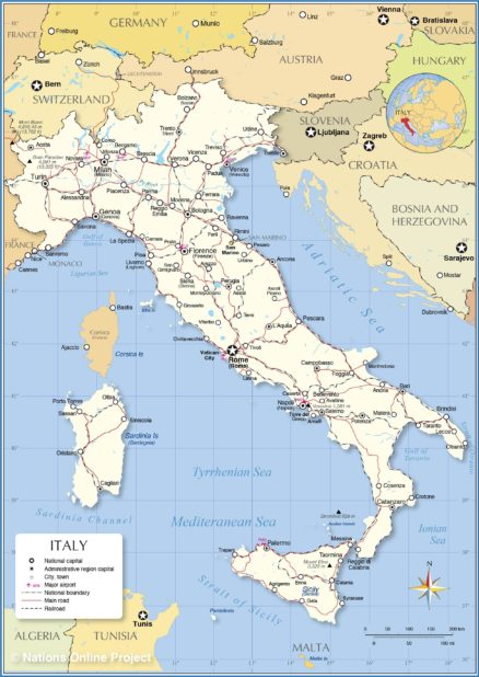 Italie carte