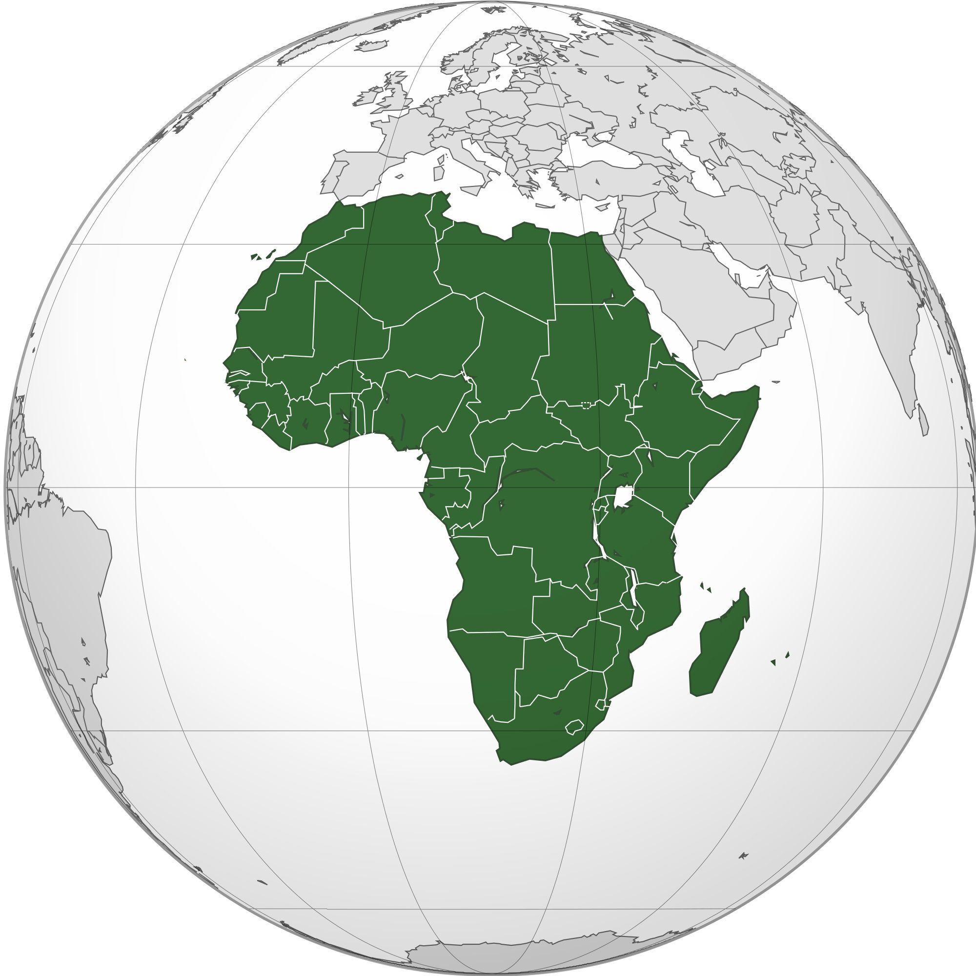  Carte  de l Afrique  Cartes  sur  le continent Africains 