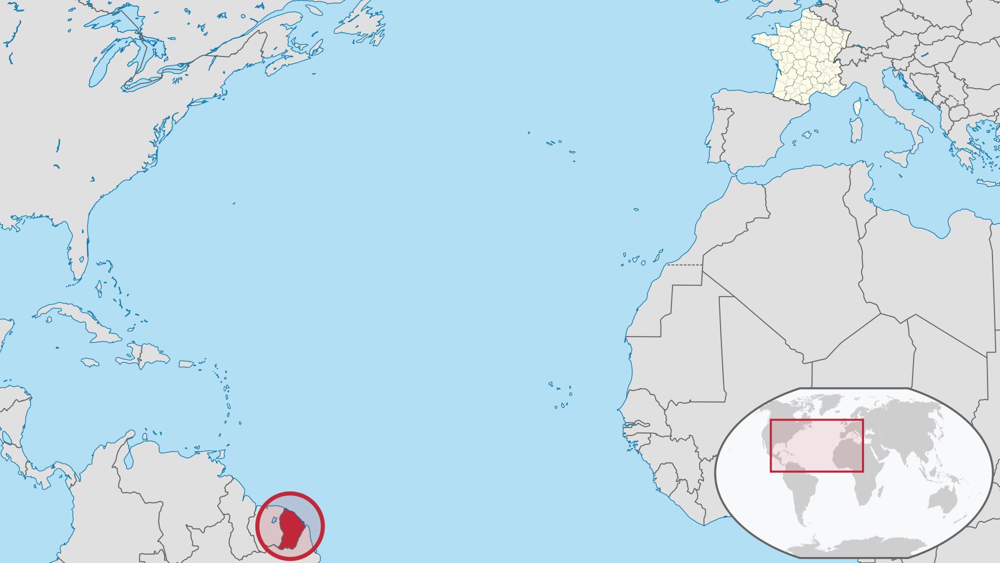Où se trouve la Guyane dans le monde ? Où se trouve la Guyane dans le monde ?