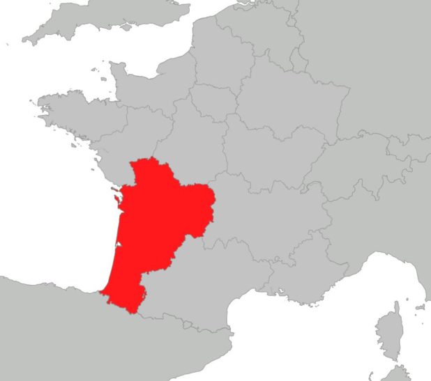 Où se trouve la région Nouvelle-Aquitaine sur une carte de la France