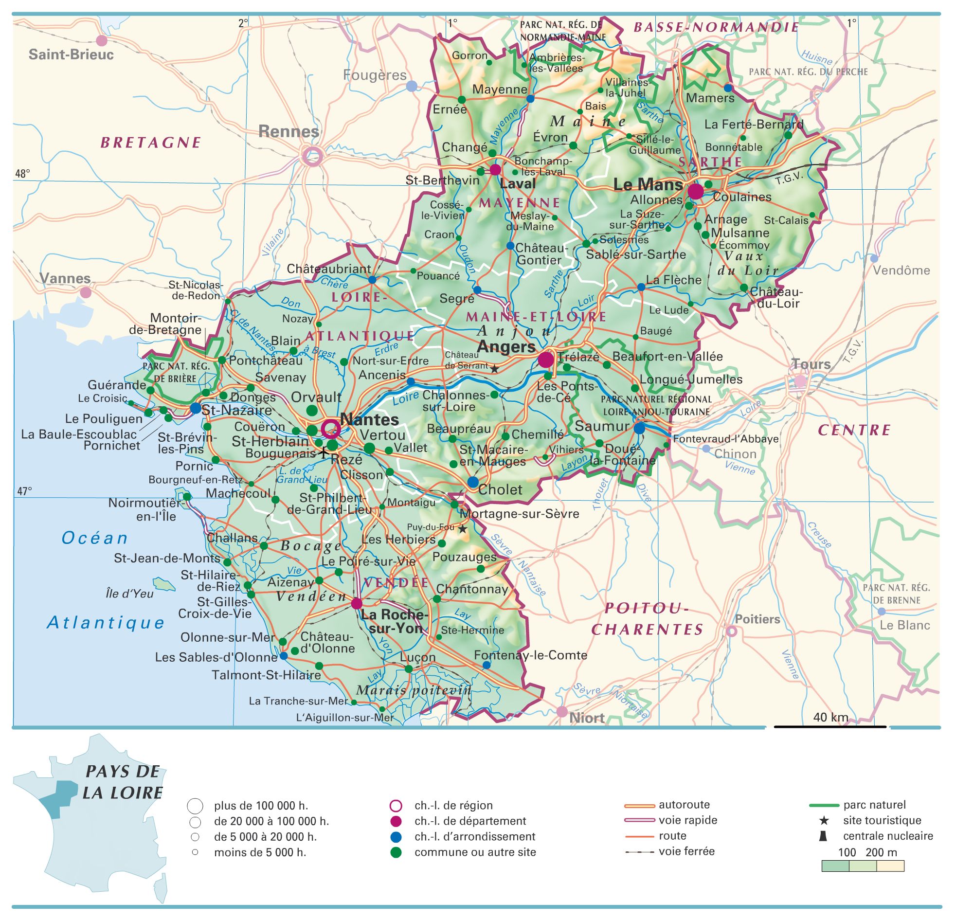 Vous Avez Cherche Carte Region Pays De La Loire Arts Et Voyages