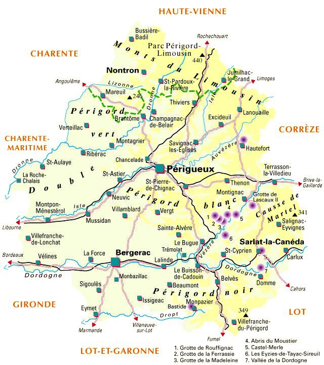 france map dordogne