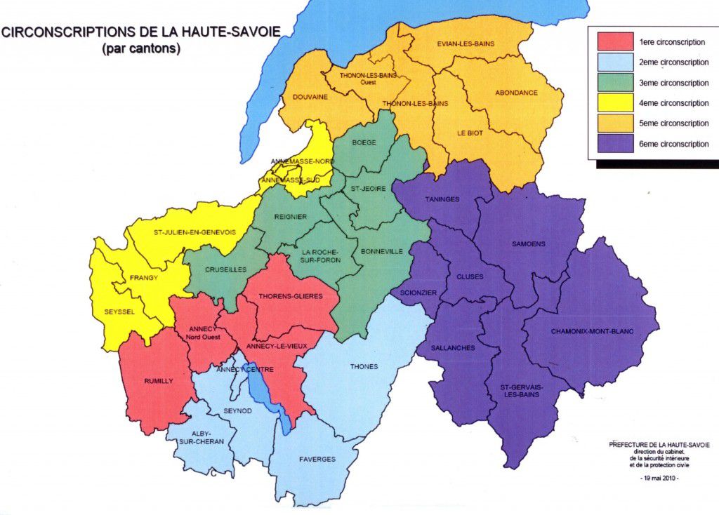 Carte de la Haute-Savoie - Haute-Savoie carte des villes, relief, tourisme