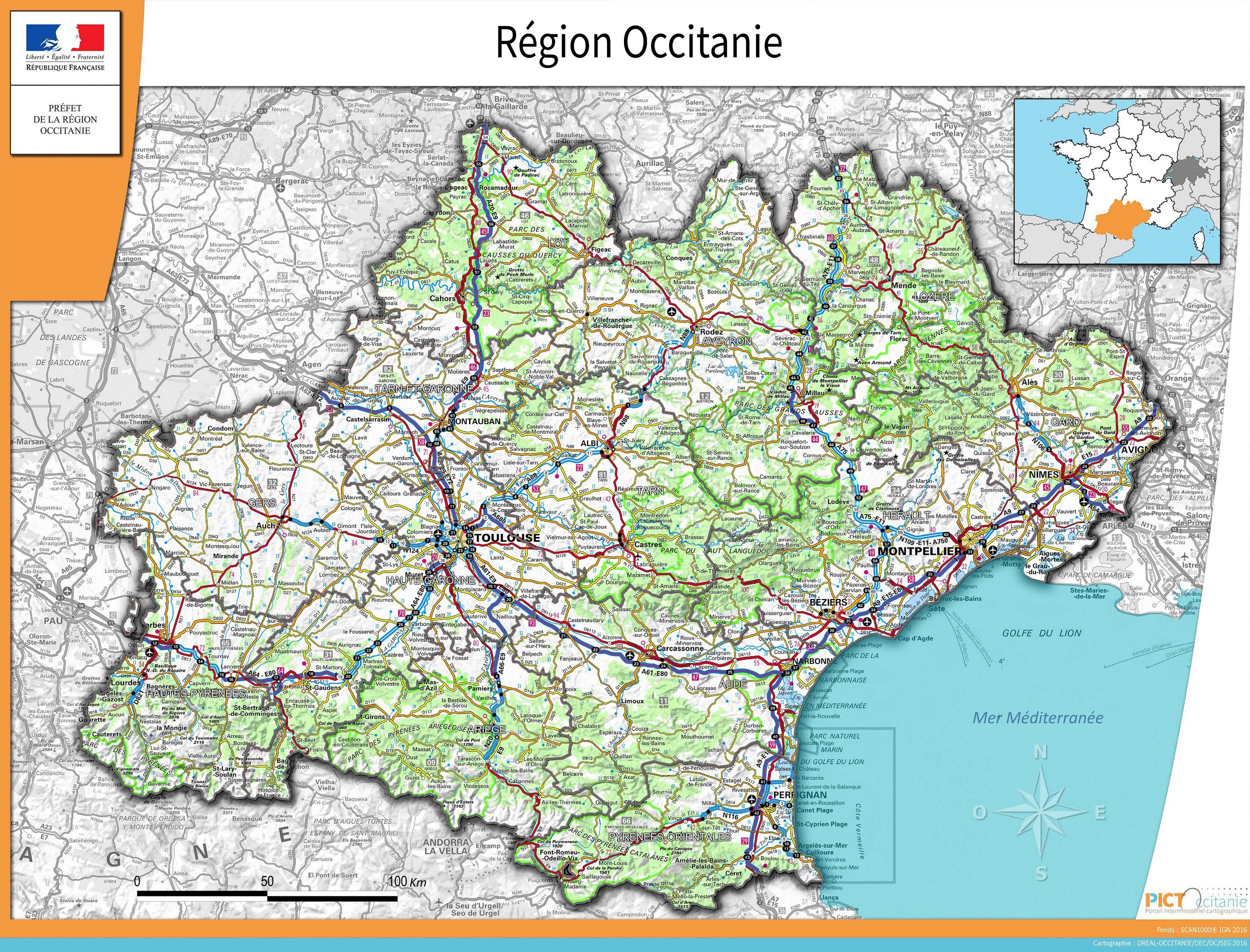 Occitanie Wine Map