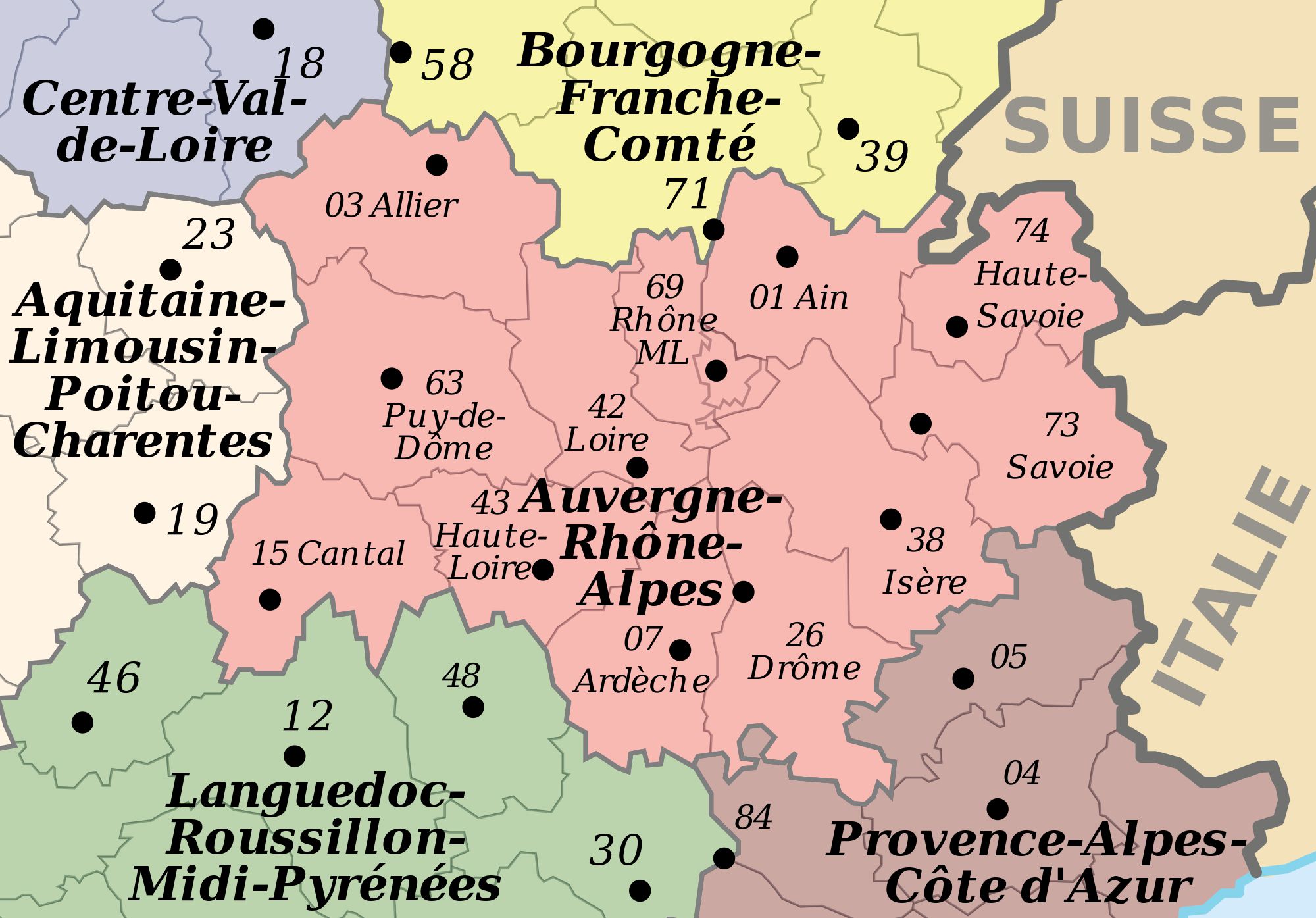 Auvergne Map