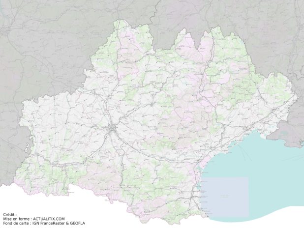 Carte de l'Occitanie (région)