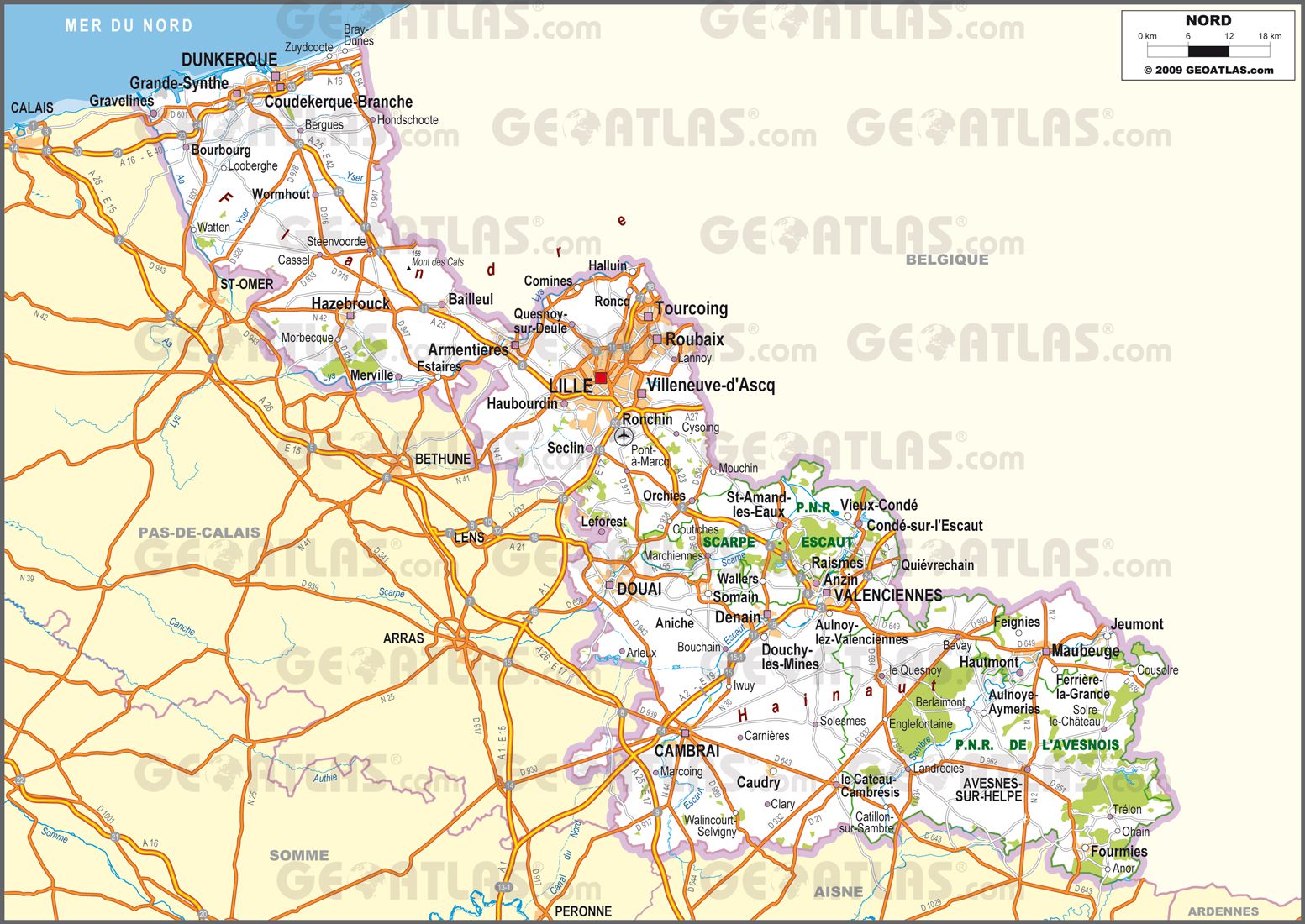 Carte Du Pas De Calais Avec Les Villes Carte Du Pas De Calais Avec Les Villes