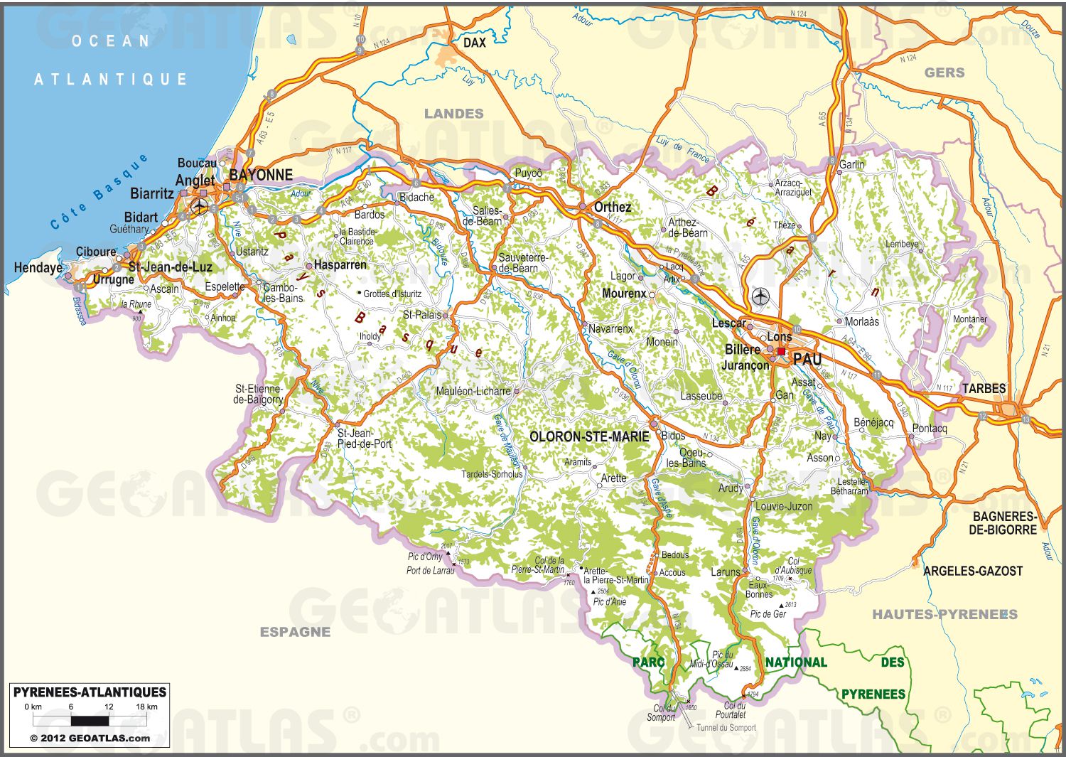 carte-des-pyerenees