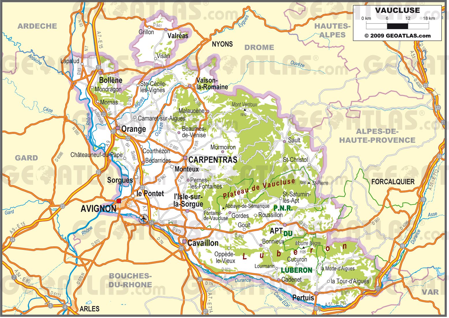 carte-detaillee-departement-vaucluse