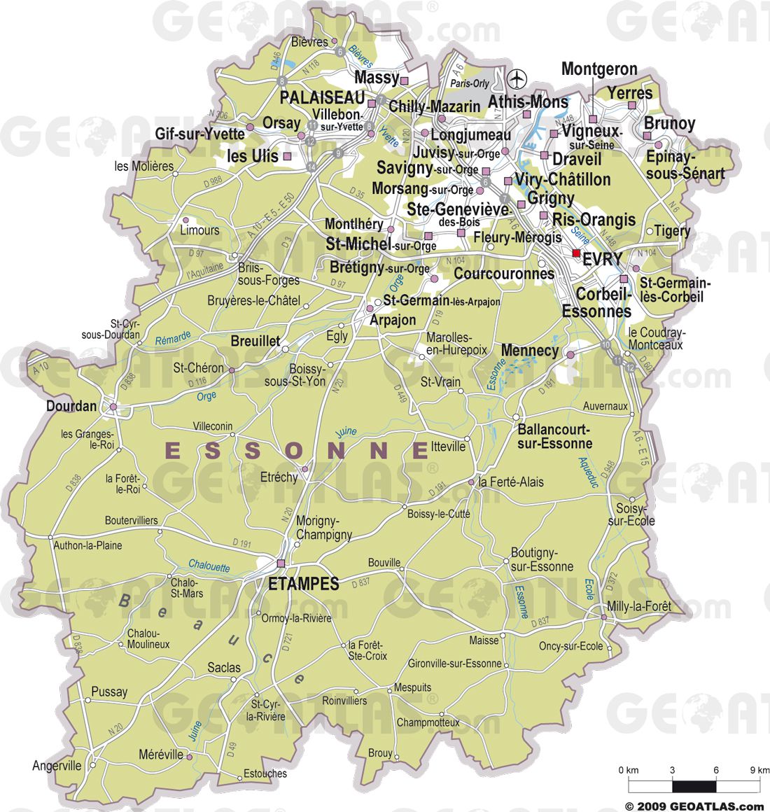 departement 91 carte - Image