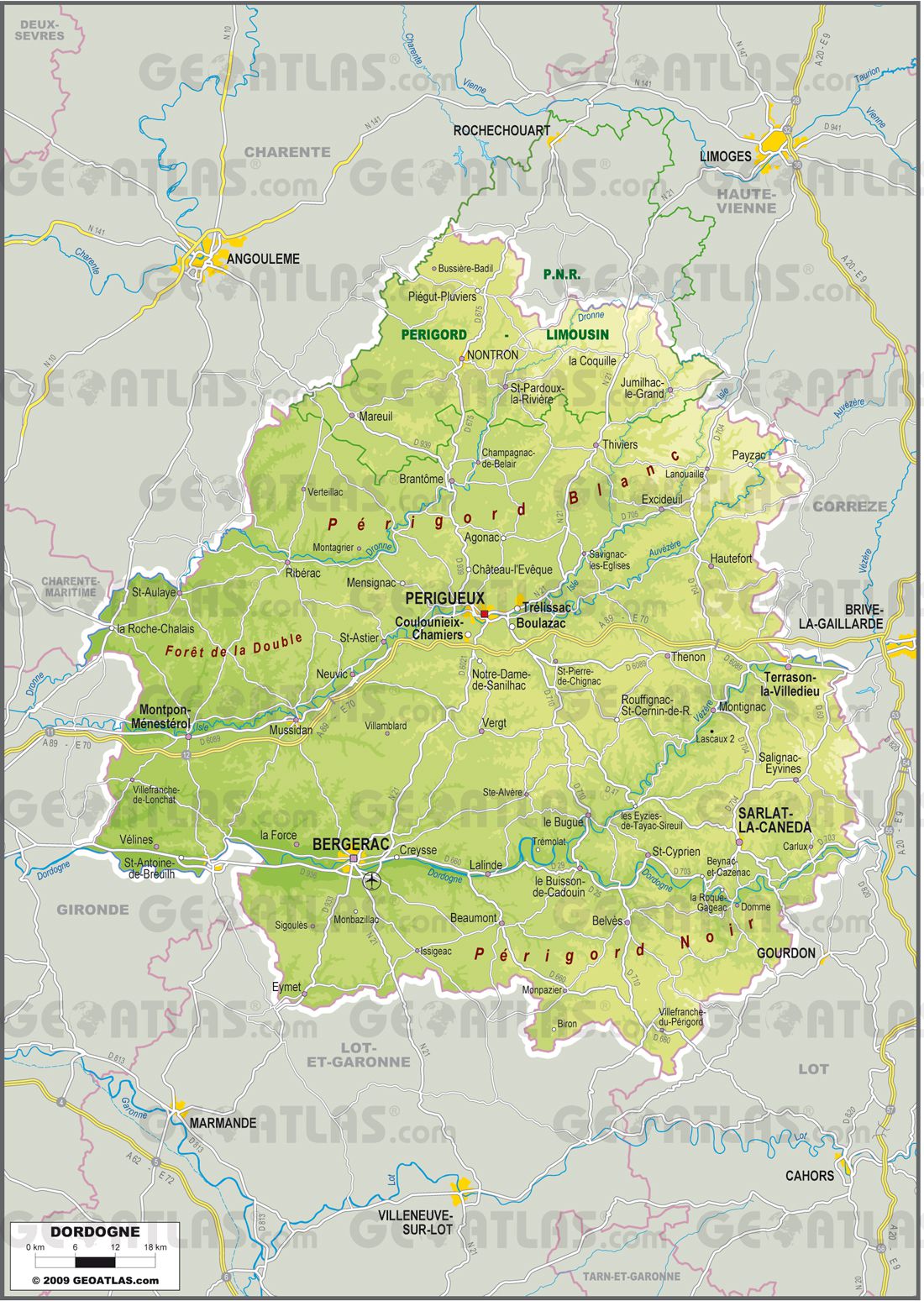michelin map dordogne france