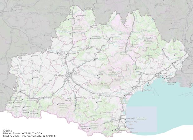 Occitanie carte Occitanie carte