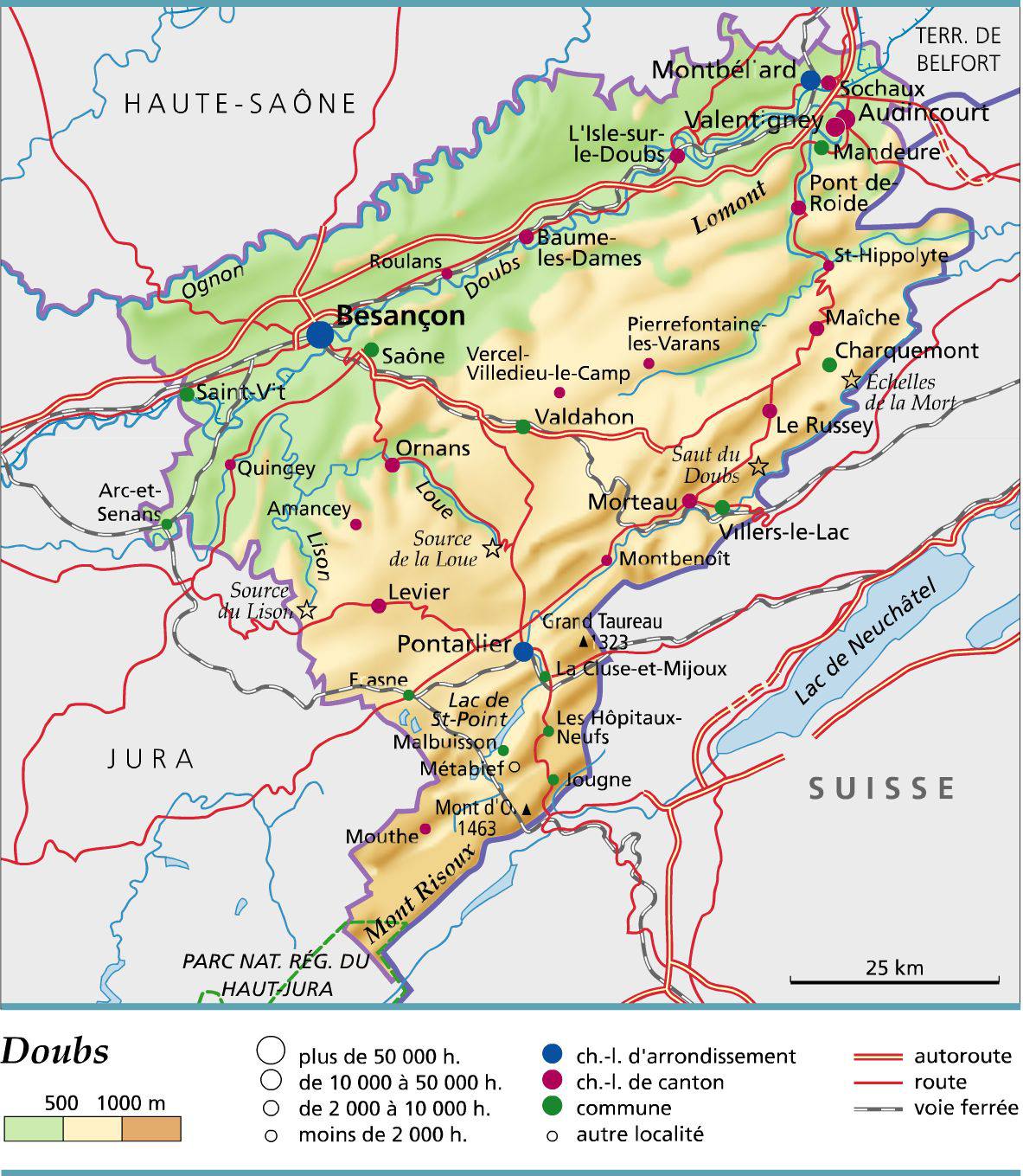 carte du doubs - Image