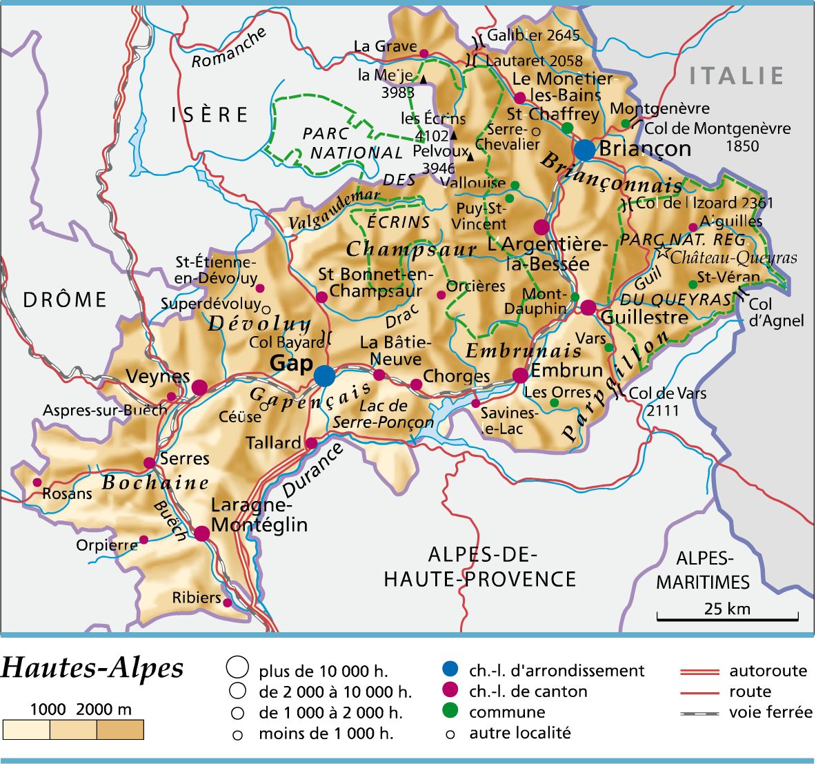 carte detaillee des alpes