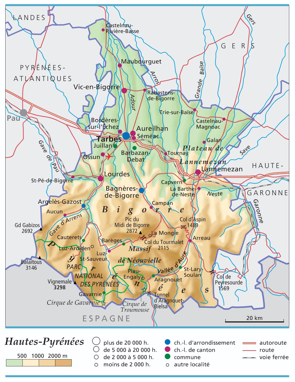 carte-des-hautes-pyrenees-detaillee